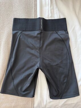 Good American Black High-Rise Biker Shorts